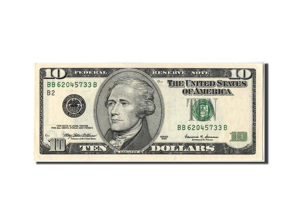 United States, 10 Dollars, 1999, UNC(63), BB62045733B