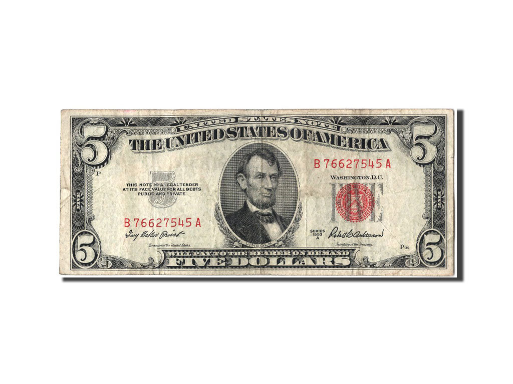 United States, 5 Dollars, 1953, VF(30-35), B76627545A