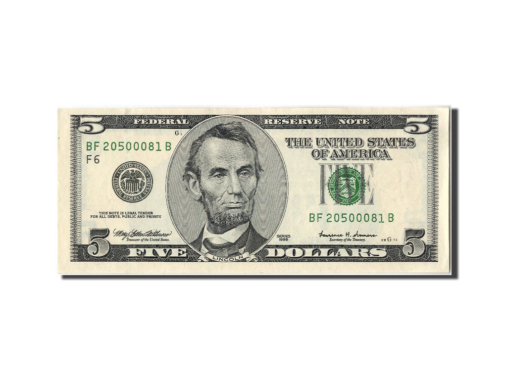 United States, 5 Dollars, 1999, UNC(65-70), BF20500081B