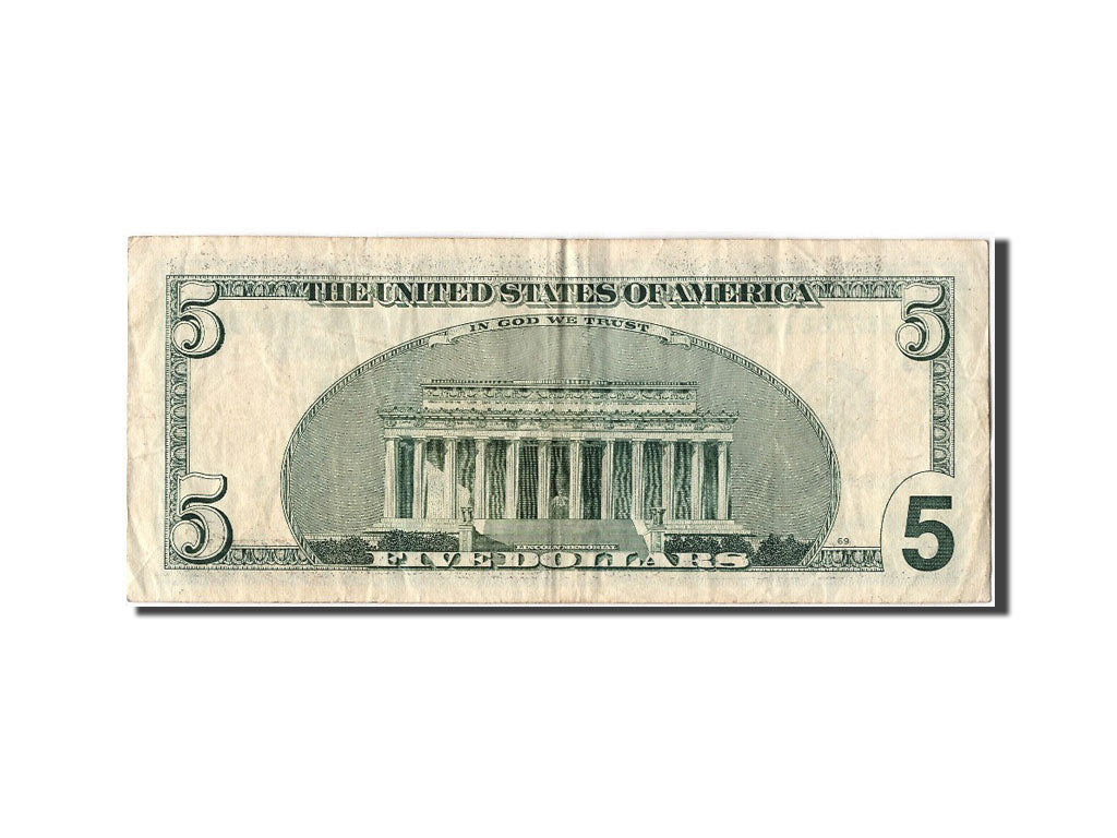 United States, 5 Dollars, 1999, EF(40-45), BC38270816B