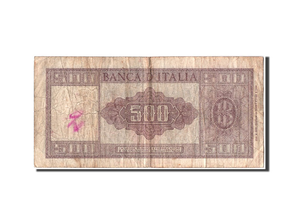 Italy, 500 Lire, 1948, 1948-02-10, VF(20-25)