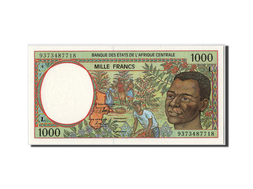 Central African States, 1000 Francs, 1993, KM #402La, UNC(65-70), L 9373487718