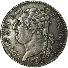 Coin, France, Louis XVI, ½ écu de 3 livres françois, 1792, Paris