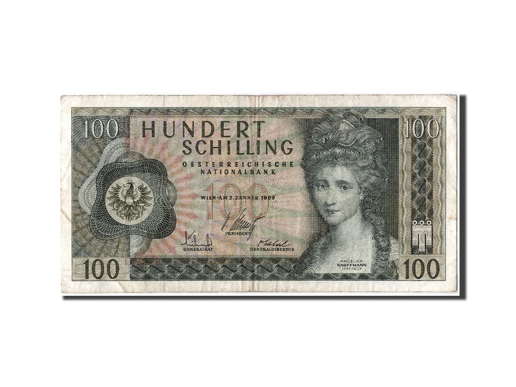 Billet, Autriche, 100 Schilling, 1969, 1969-01-02, TTB