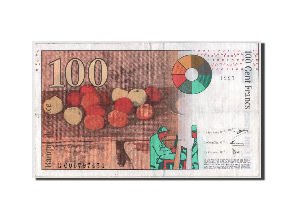 Billet, France, 100 Francs, 100 F 1997-1998 ''Cézanne'', 1997, TTB+