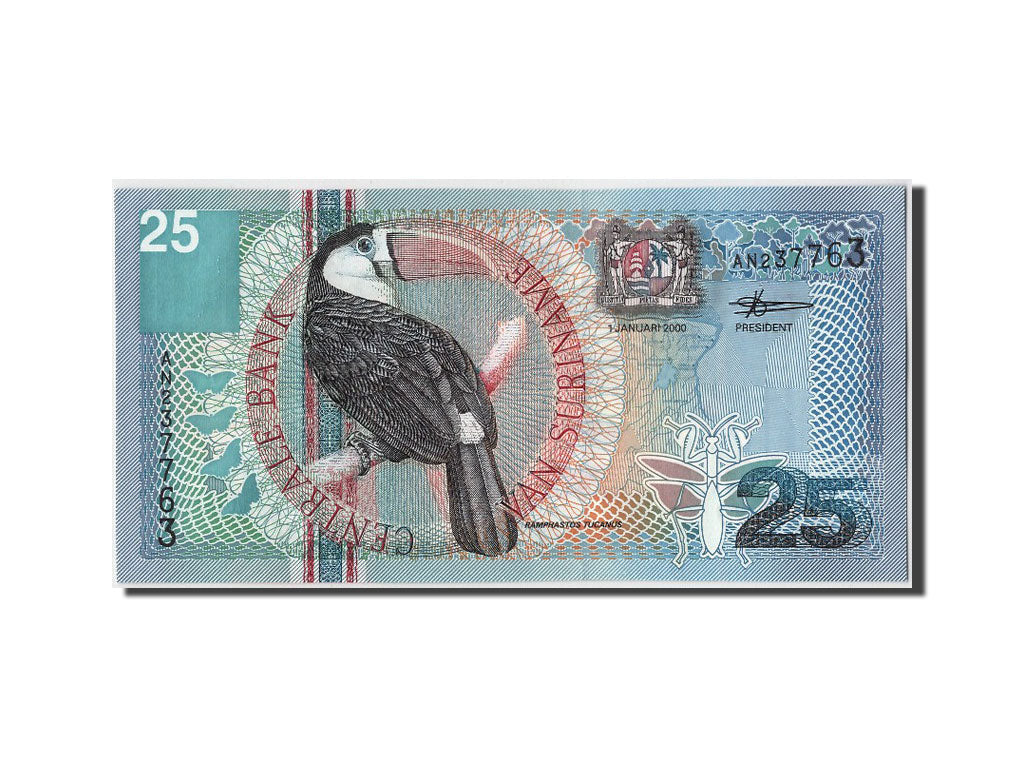 Banconote, Suriname, 25 Gulden, 2000, 2000-01-01, FDS