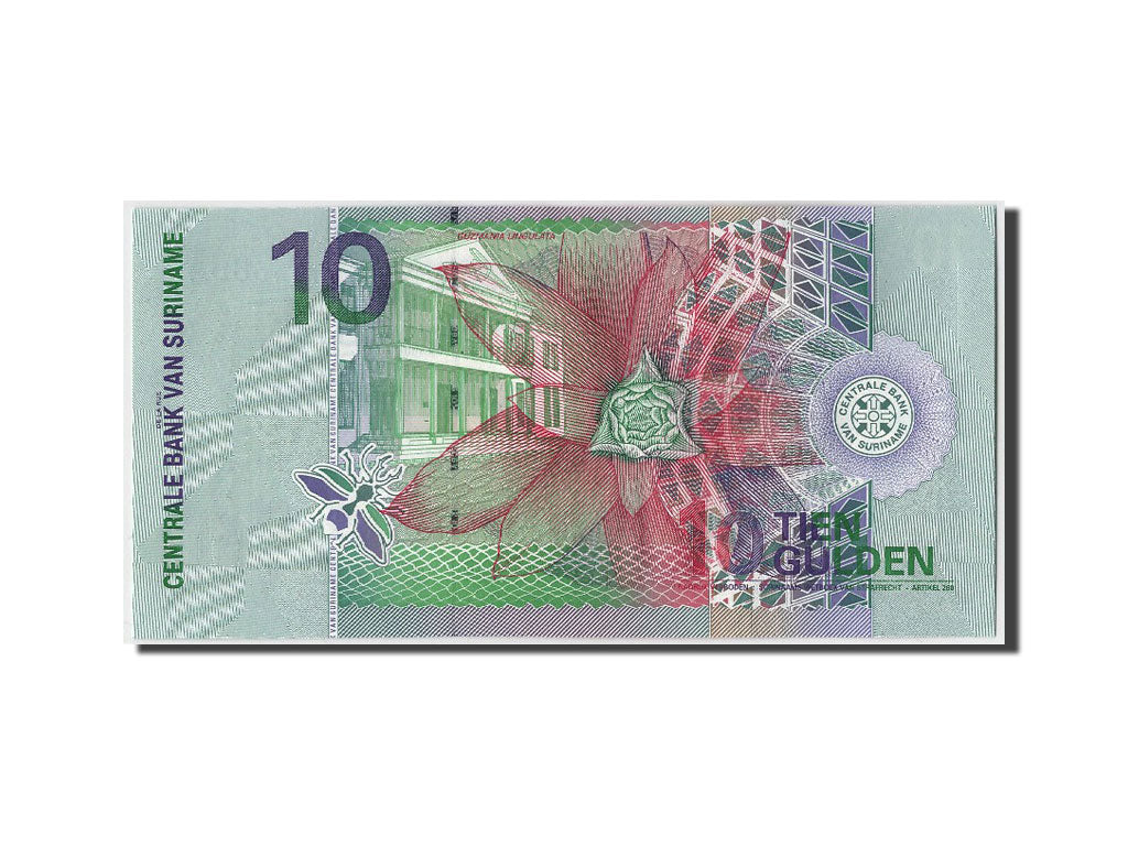 Banknote, Suriname, 10 Gulden, 2000, 2000-01-01, UNC(65-70)