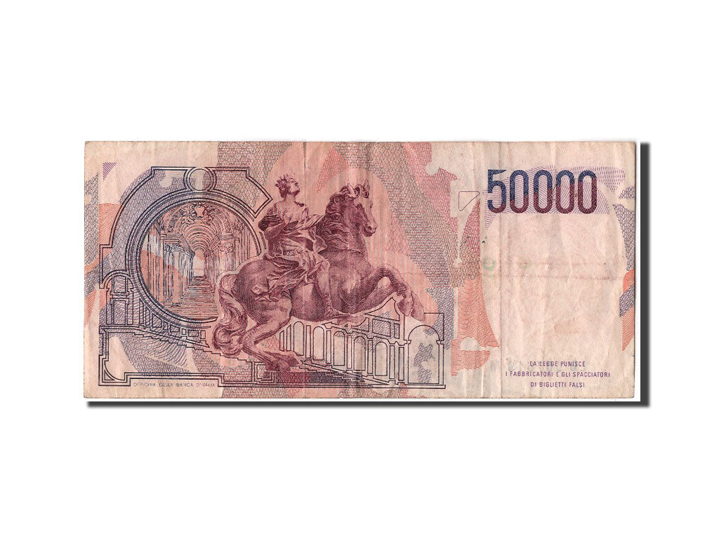 Italy, 50,000 Lire, 1984, KM #113a, 1984-02-06, VF(30-35), LB507619M
