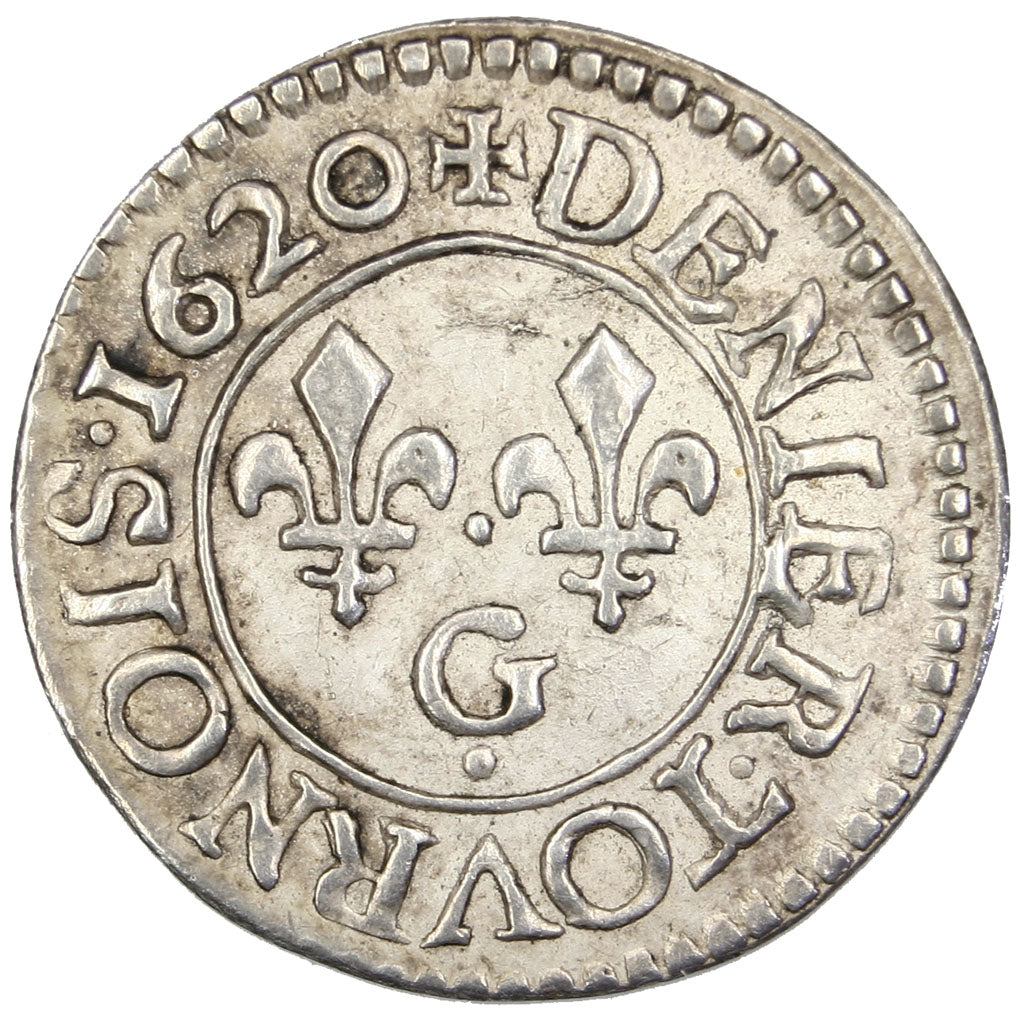 Louis XIII, Denier tournois, essai en argent
