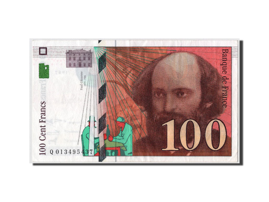 Banknote, France, 100 Francs, 100 F 1997-1998 ''Cézanne'', 1997, AU(55-58)