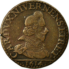 Coin, FRENCH STATES, NEVERS & RETHEL, Charles of Gonzaga, 2 Liard, 1614