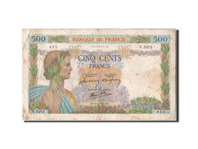 France, 500 Francs, 500 F 1940-1944 ''La Paix'', 1942, KM #95b, 1942-04-09,...