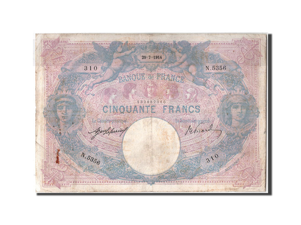 500 Francs Type Bleu et Rose type 1889