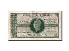Banknot, Francja, 1000 Francs, Marianne, UNC(60-62), Fayette:VF 12.1, KM:107