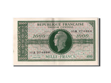 Billete, Francia, 1000 Francs, 1943-1945 Marianne, EBC+, Fayette:VF 12.1, KM:107