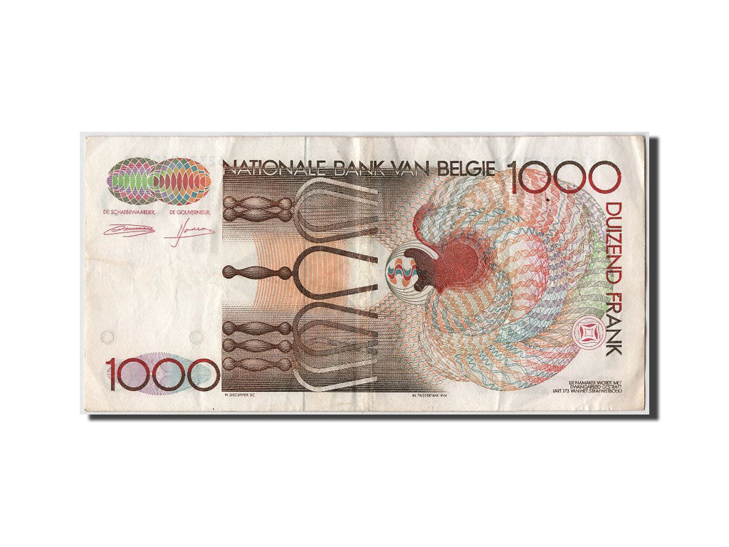 Biljet, België, 1000 Francs, TTB