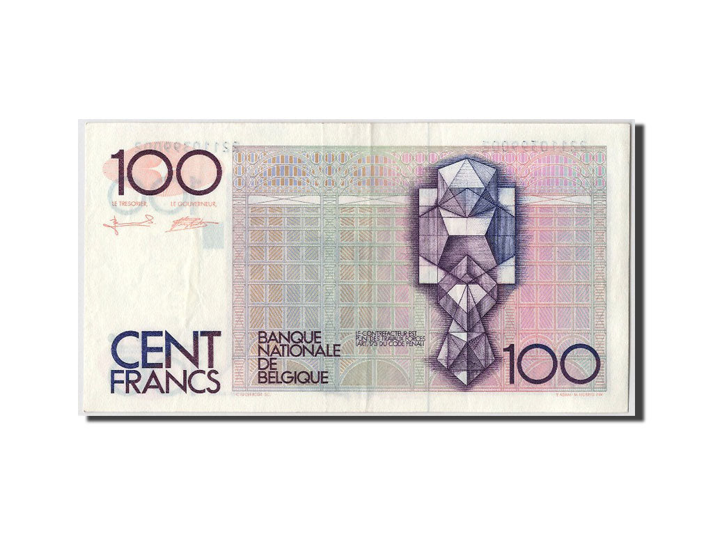 Biljet, België, 100 Francs, TTB+