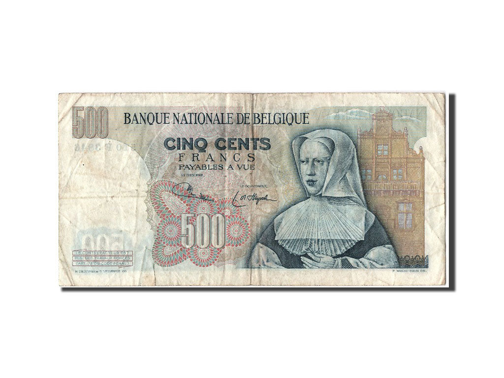 Belgium, 500 Francs, 1975, KM #135b, 1975-04-14, VF(20-25), 510F3846