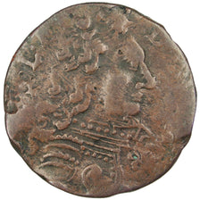FRANCE, Liard, 1712, Montbéliard, VF(30-35), Copper, Boudeau #1303, 2.92