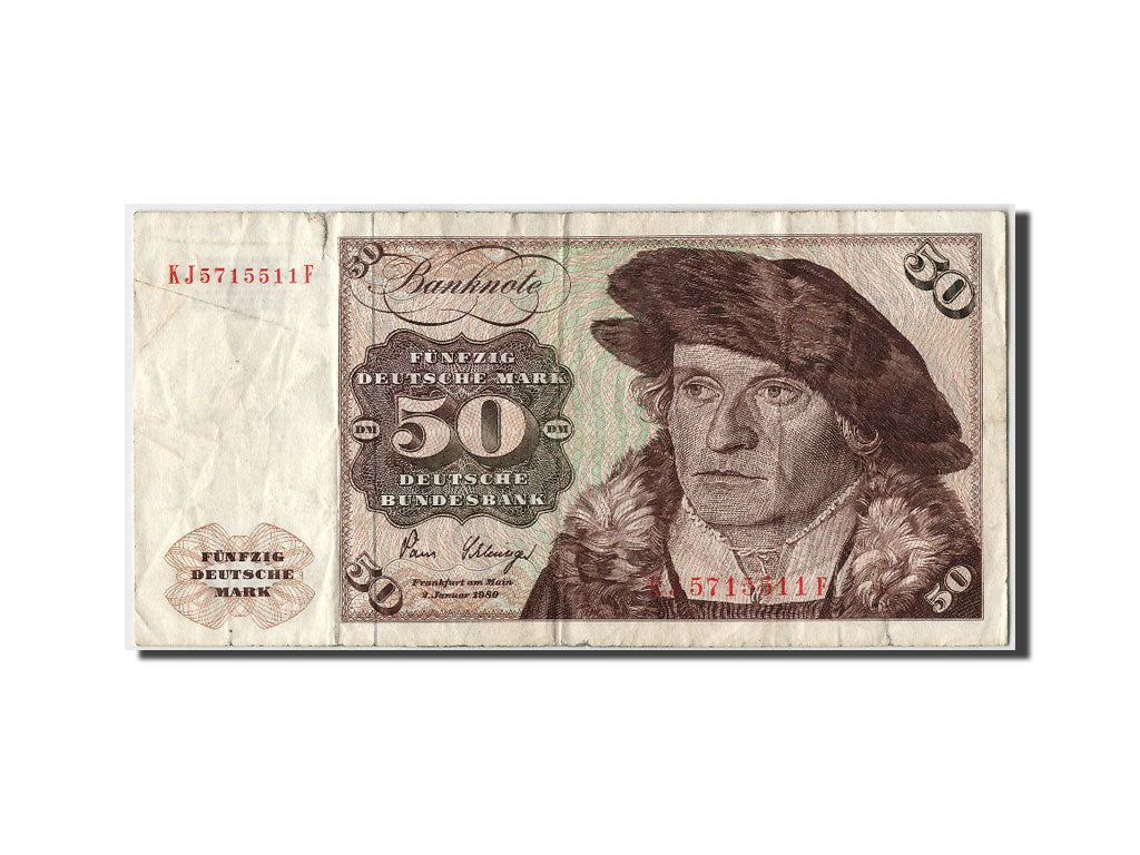 Germany - Federal Republic, 50 Deutsche Mark, 1980, KM #33d, 1980-01-02,...