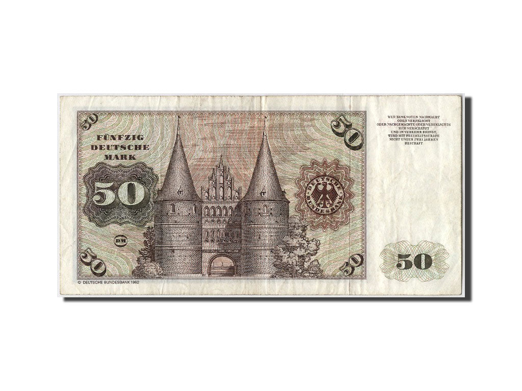 Geldschein, Bundesrepublik Deutschland, 50 Deutsche Mark, 1980, 1980-01-02, SS
