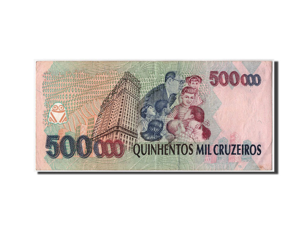 Brasile, 500 Cruzeiros Reais on 500,000 Cruzeiros, BB