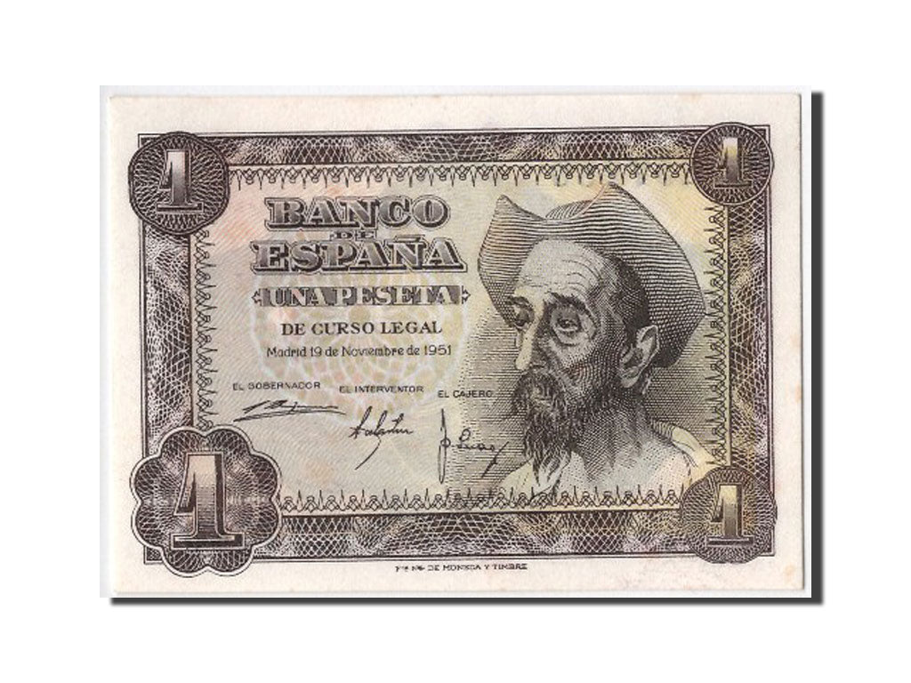 Billete, 1 Peseta, 1951, España, 1951-11-19, UNC