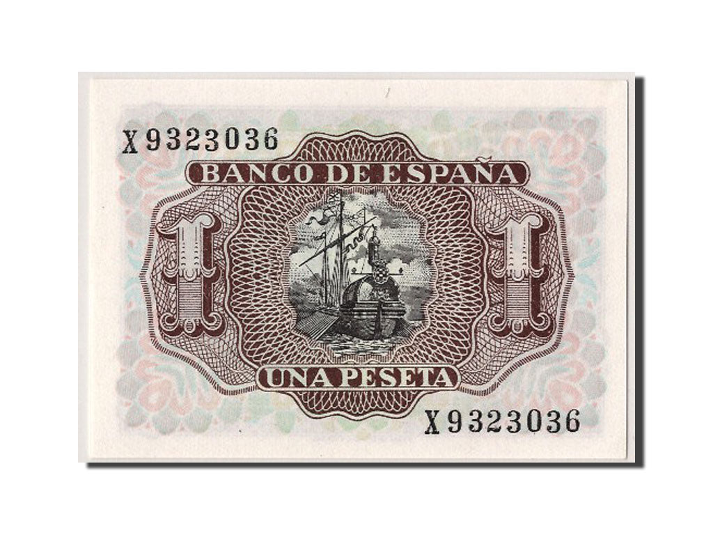 Banknote, Spain, 1 Peseta, 1953, 1953-07-22, UNC(65-70)