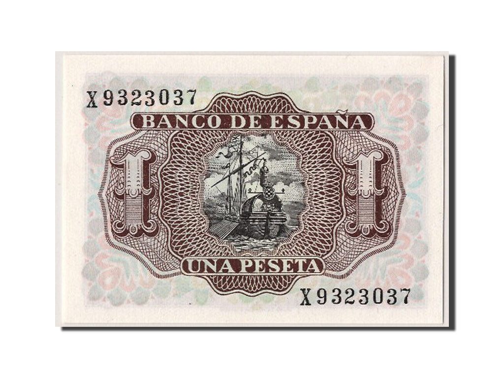 Banknote, Spain, 1 Peseta, 1953, 1953-07-22, UNC(65-70)