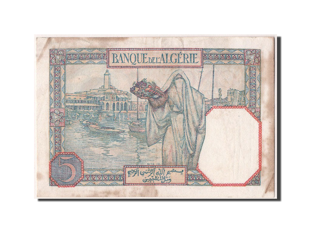 Algérie, 5 Francs type 1913-26