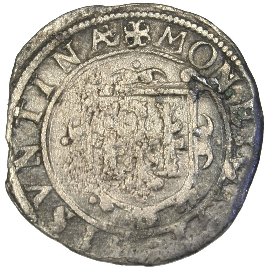FRANCE, Carolus, 1622, Besançon, VF(20-25), Billon, Boudeau #1293, 1.39