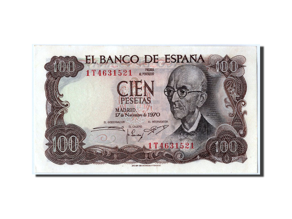 Banknote, Spain, 100 Pesetas, 1970, 1970-11-17, UNC(65-70)
