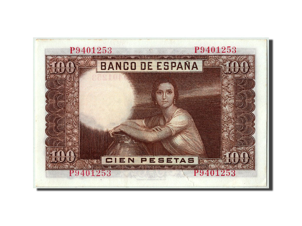 Banknote, Spain, 100 Pesetas, 1953, 1953-04-07, UNC(63)