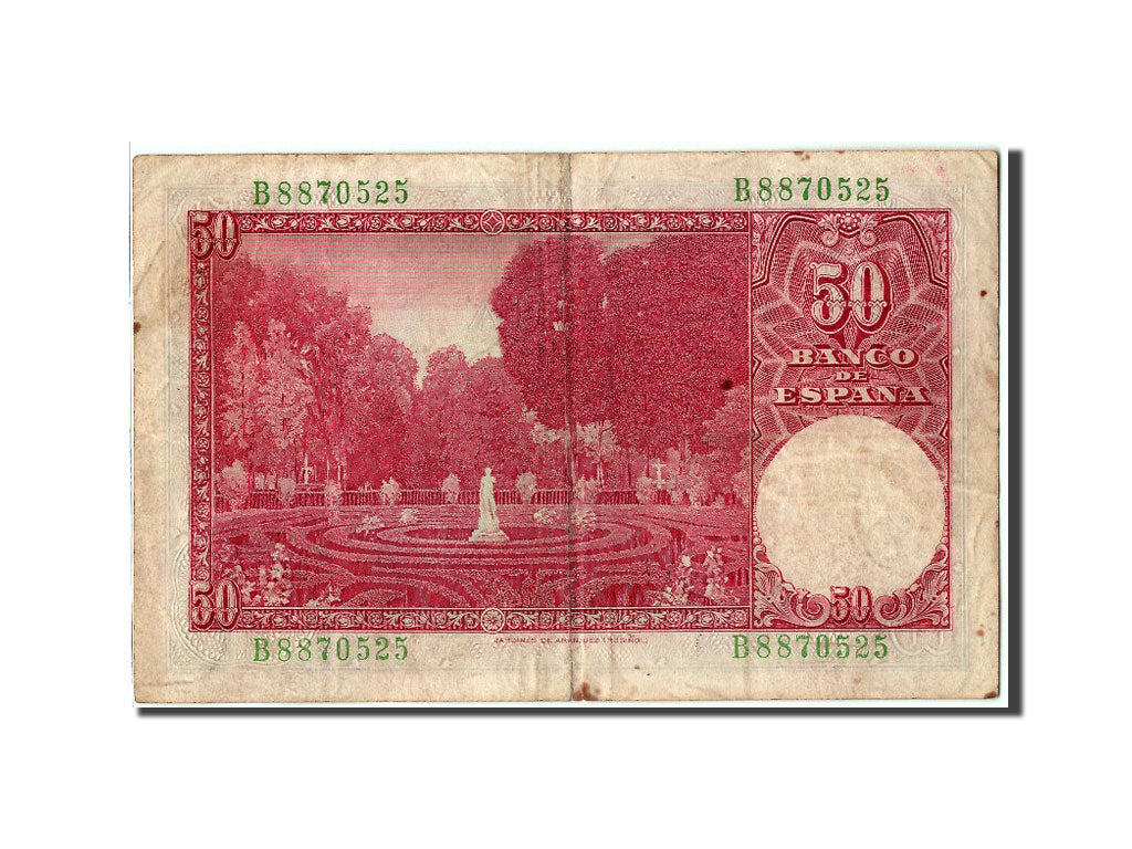 Spagna, 50 Pesetas, 1951, 1951-12-31, MB+
