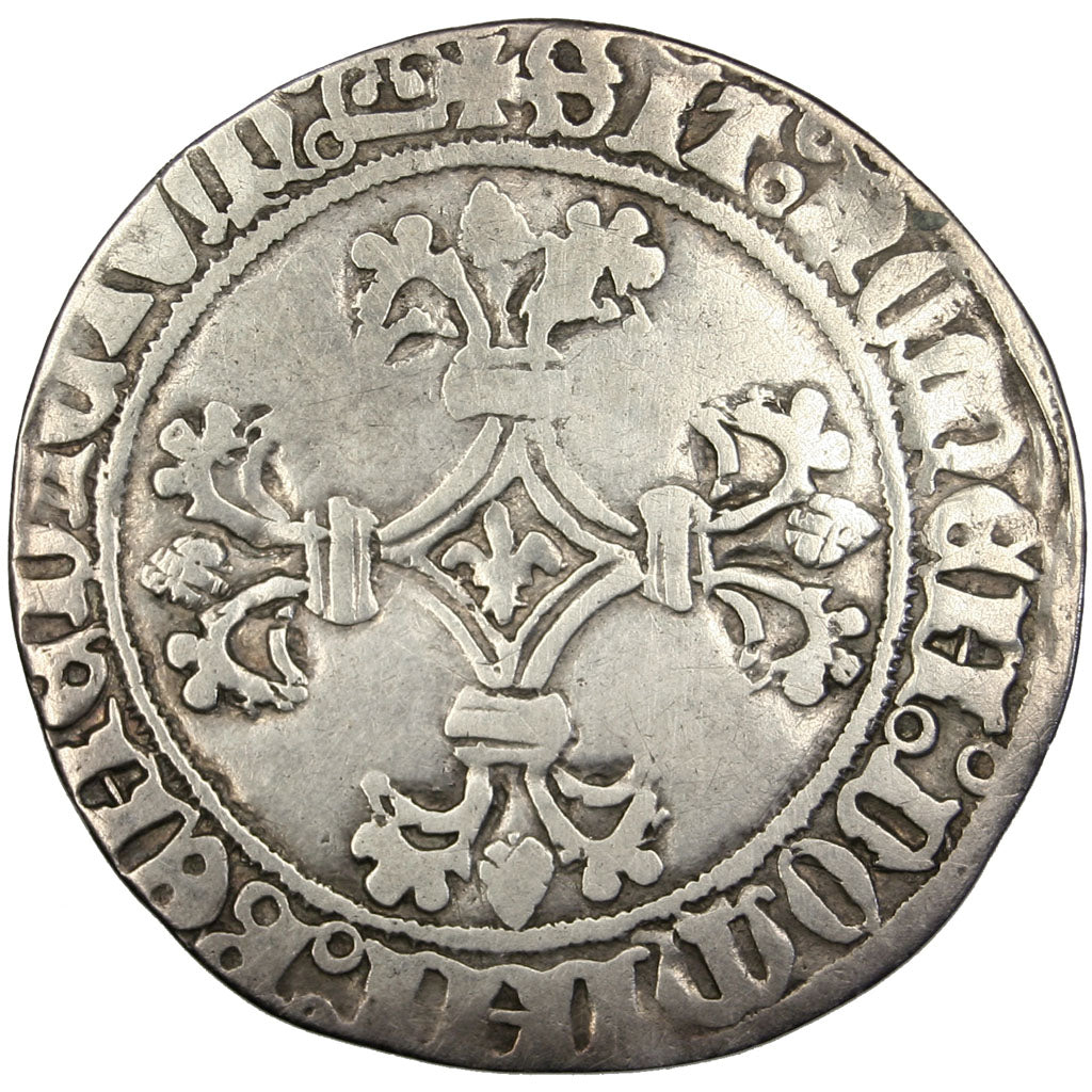 FRANCE, Double Patard, Bruges, VF(20-25), Billon, Boudeau #2267, 2.76