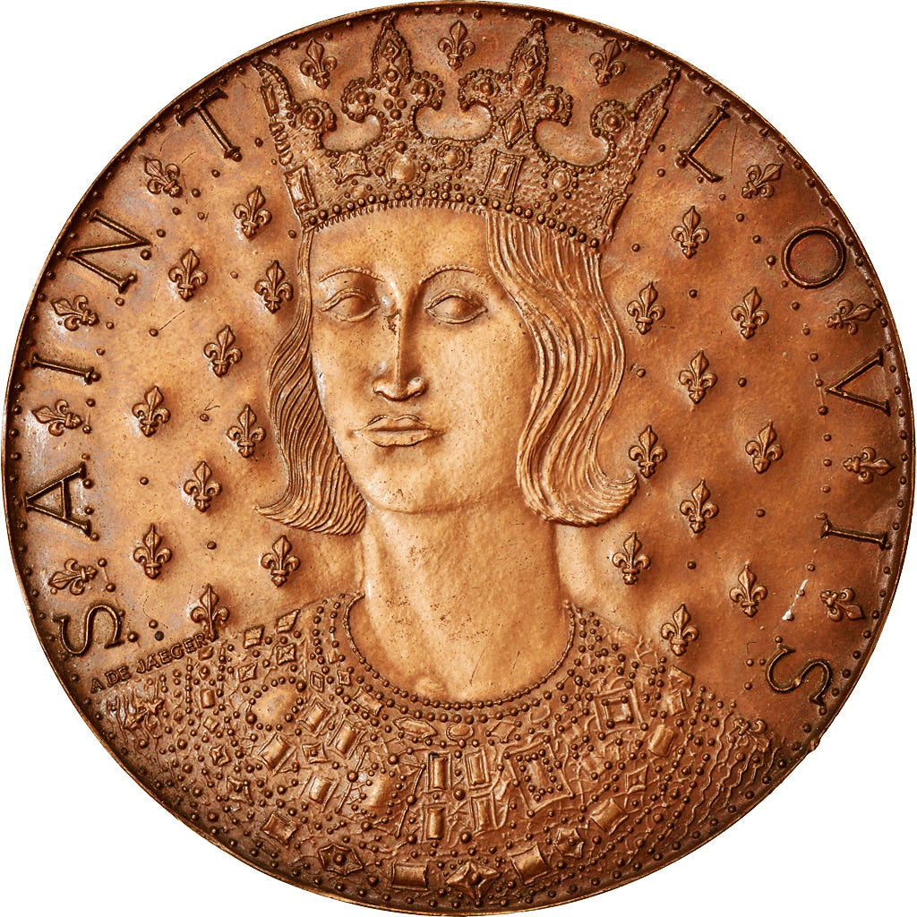 France, Medal, 7ème Centenaire de la Mort de Saint-Louis, History, 1970, De