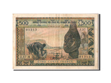 Biljet, West Afrikaanse Staten, 500 Francs, SUP