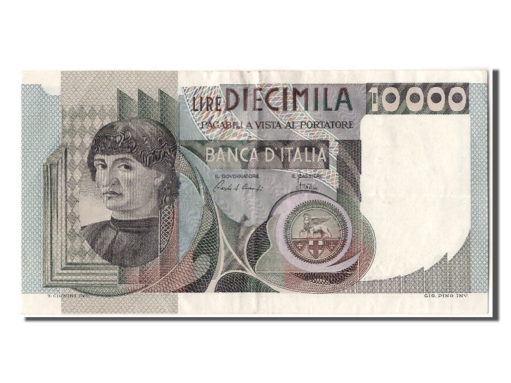 Banknote, Italy, 10,000 Lire, 1980, 1980-09-06, AU(50-53)