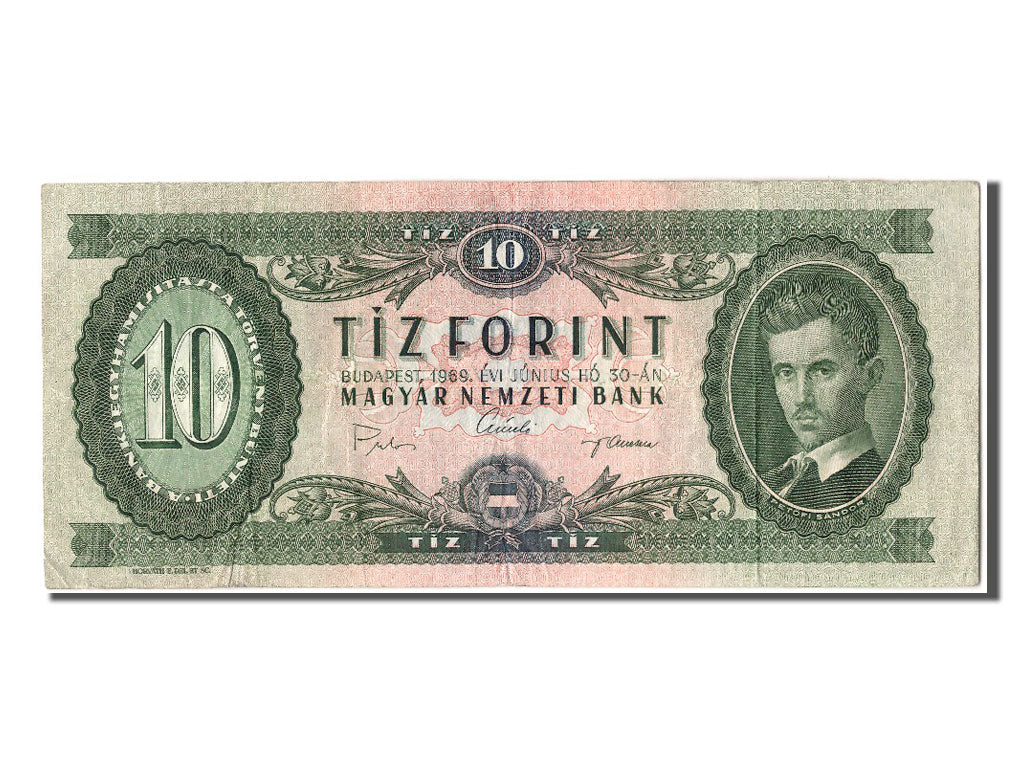 Ungheria, 10 Forint, 1969, 1969-06-30, MB+