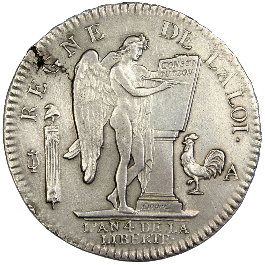 Coin, France, Écu de 6 livres françois, ECU, 6 Livres, 1792, Paris, AU(50-53)