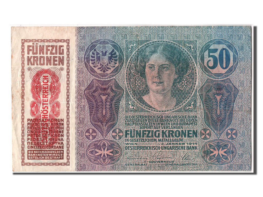 Austria, 50 Kronen, 1919, KM #54a, EF(40-45), 743427 1099