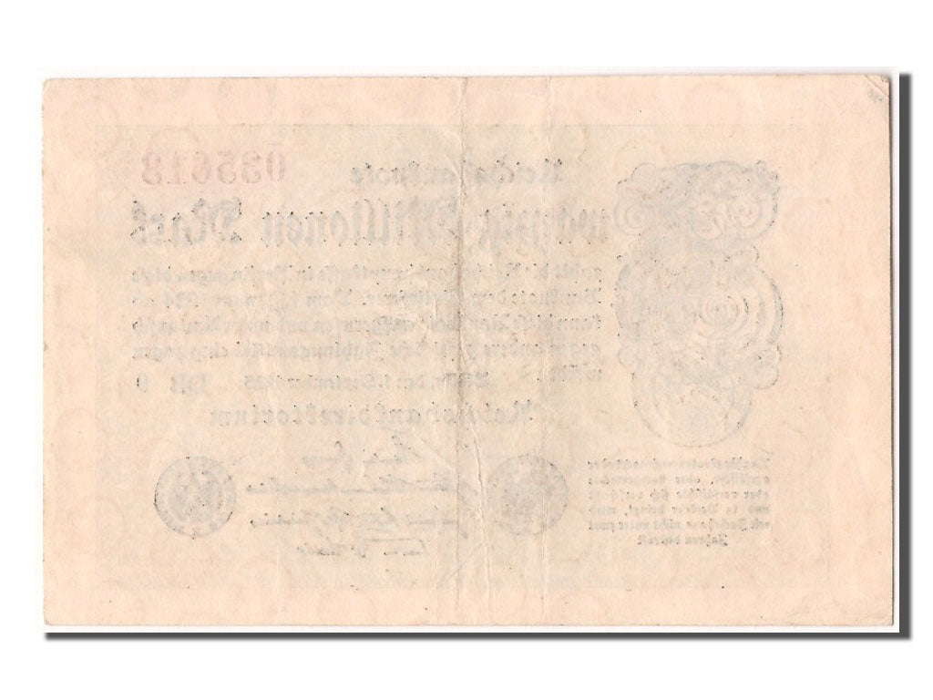 Germany, 20 Millionen Mark, 1923, KM #108a, 1923-09-01, AU(50-53), 035613