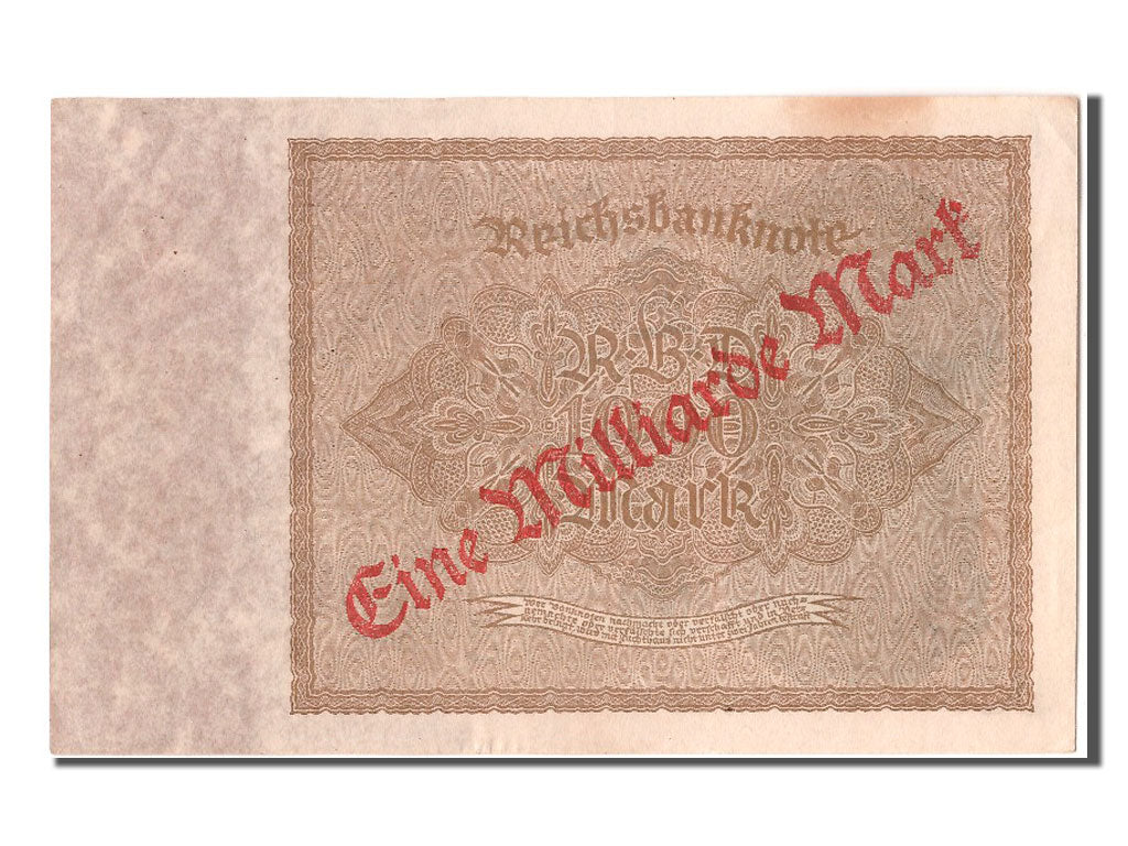 Biljet, Duitsland, 1 Milliarde Mark on 1000 Mark, 1922, TTB