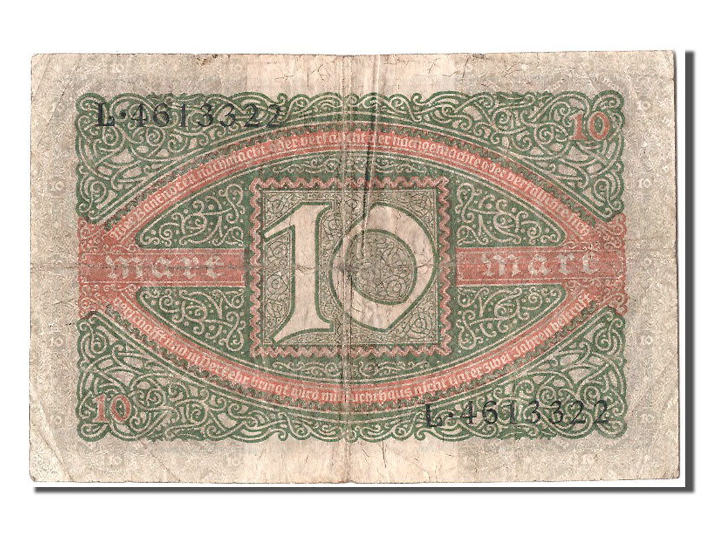 Banconote, Germania, 10 Mark, 1920, 1910-02-06, MB