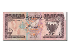 Bahrain, 1/2 Dinar, KM #7, VF(20-25)