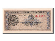 Greece, 2 Drachmai, 1941, KM #318, 1941-06-18, UNC(65-70), OA' 574888