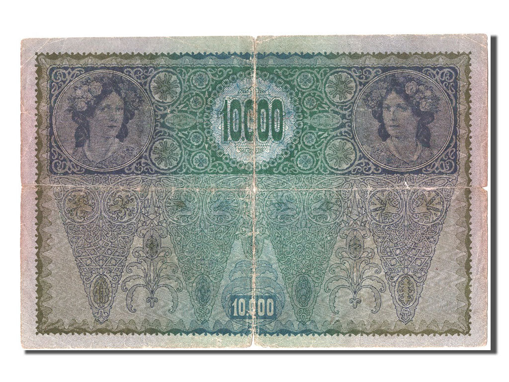Biljet, Oostenrijk, 10,000 Kronen, TB