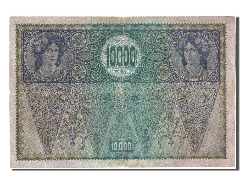 Geldschein, Österreich, 10,000 Kronen, S