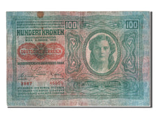 Biljet, Oostenrijk, 100 Kronen, TTB