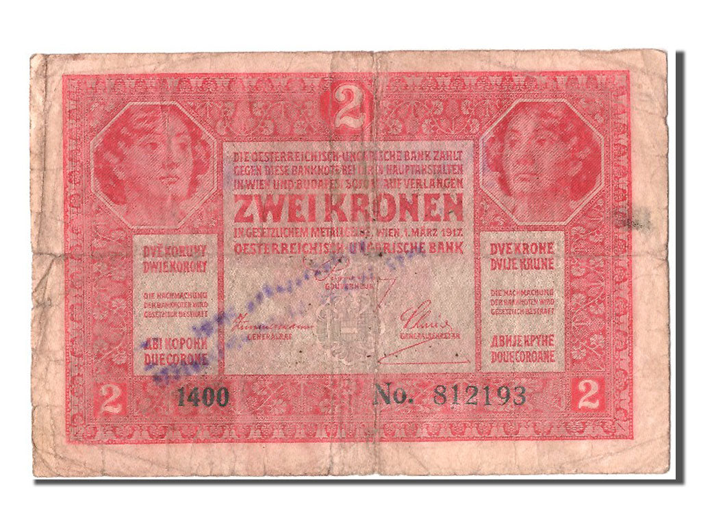 Banconote, Austria, 2 Kronen, 1917, 1917-03-01, MB